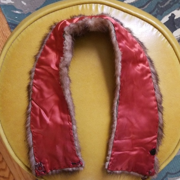 VTG Mink Fur Detachable Handmade Collar - Picture 5 of 8